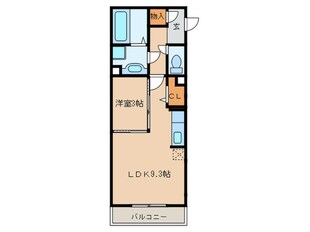 六軒屋シティパレスの物件間取画像